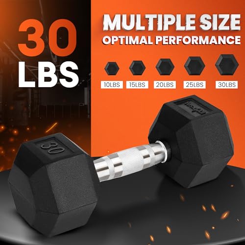 Chrome Hex Dumbbells 5-50 LBS Single a7