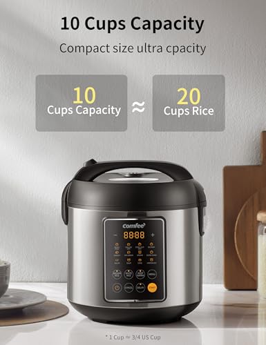 Compact Rice Cooker 6-in-1 Stainless Steel Multi Cooker 2QT A7