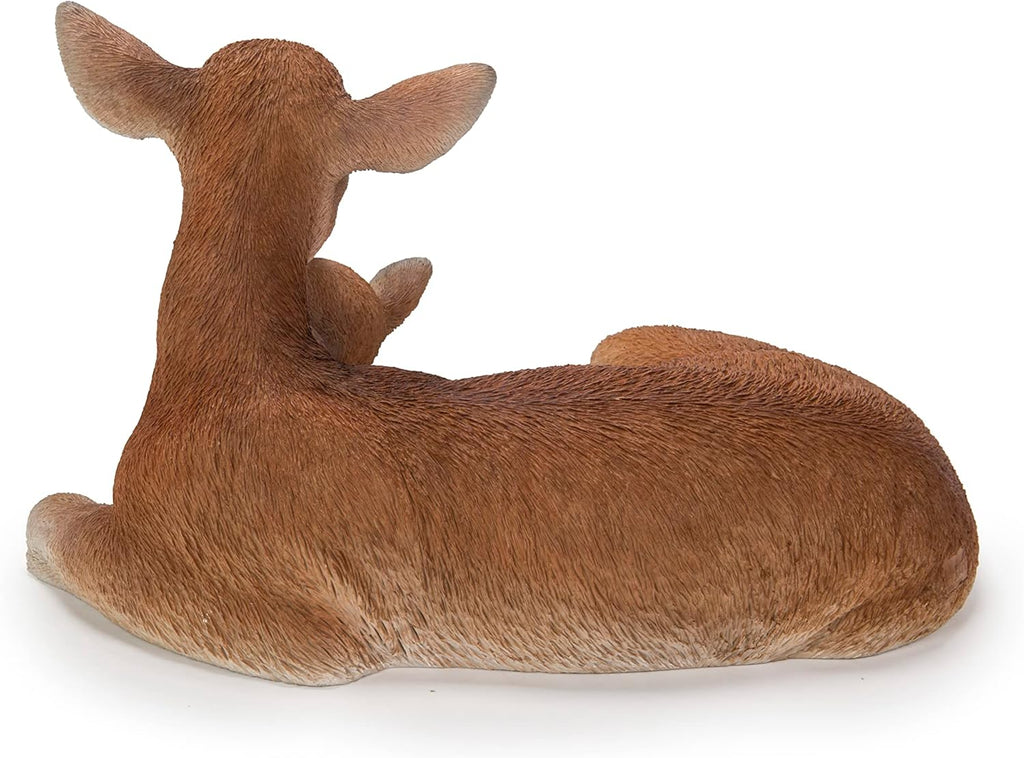 Garden Statue Mother and Baby Deer a7