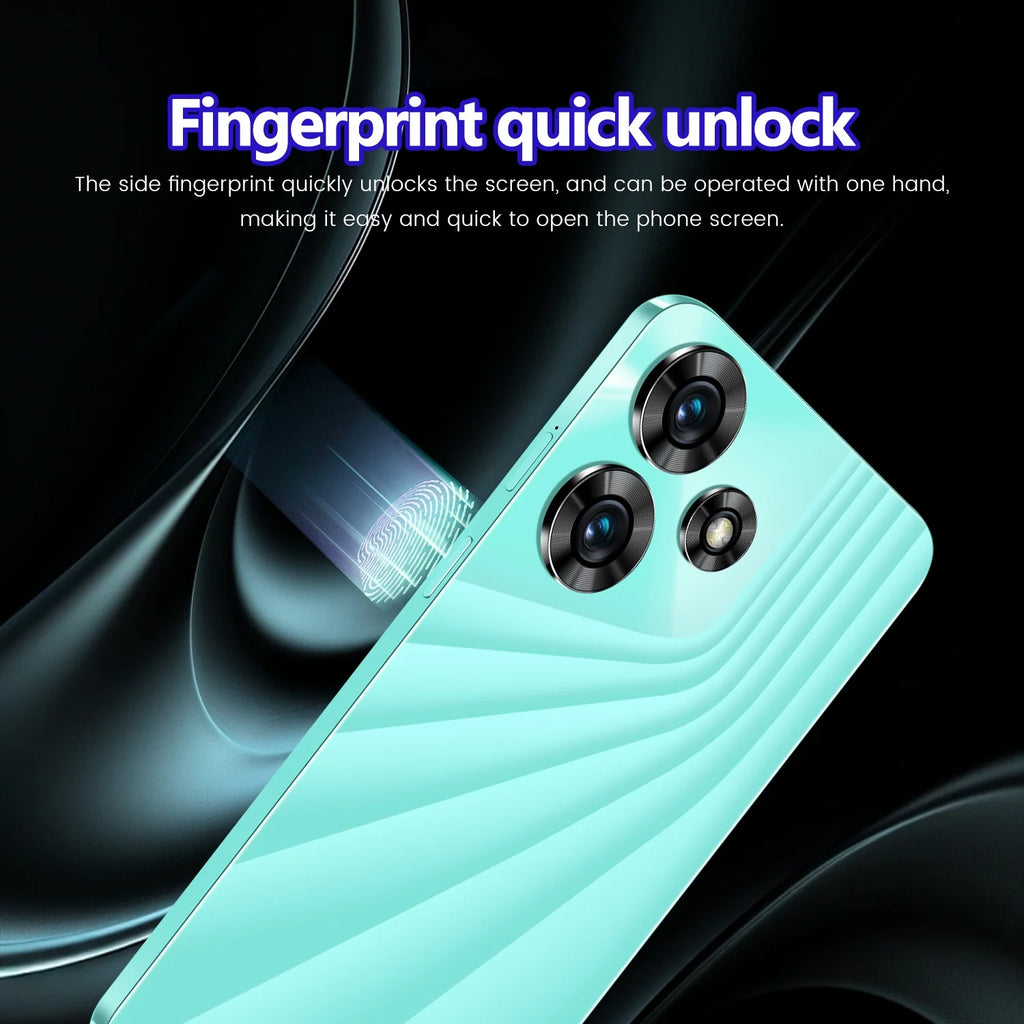 Unlocked Android Smartphone 4G Dual Sim 6.52" Black 8k