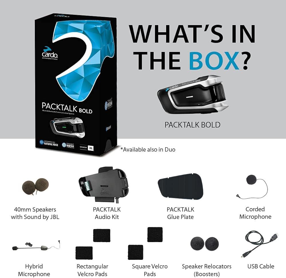 Motorcycle Bluetooth Headset Dual Pack Black 7k