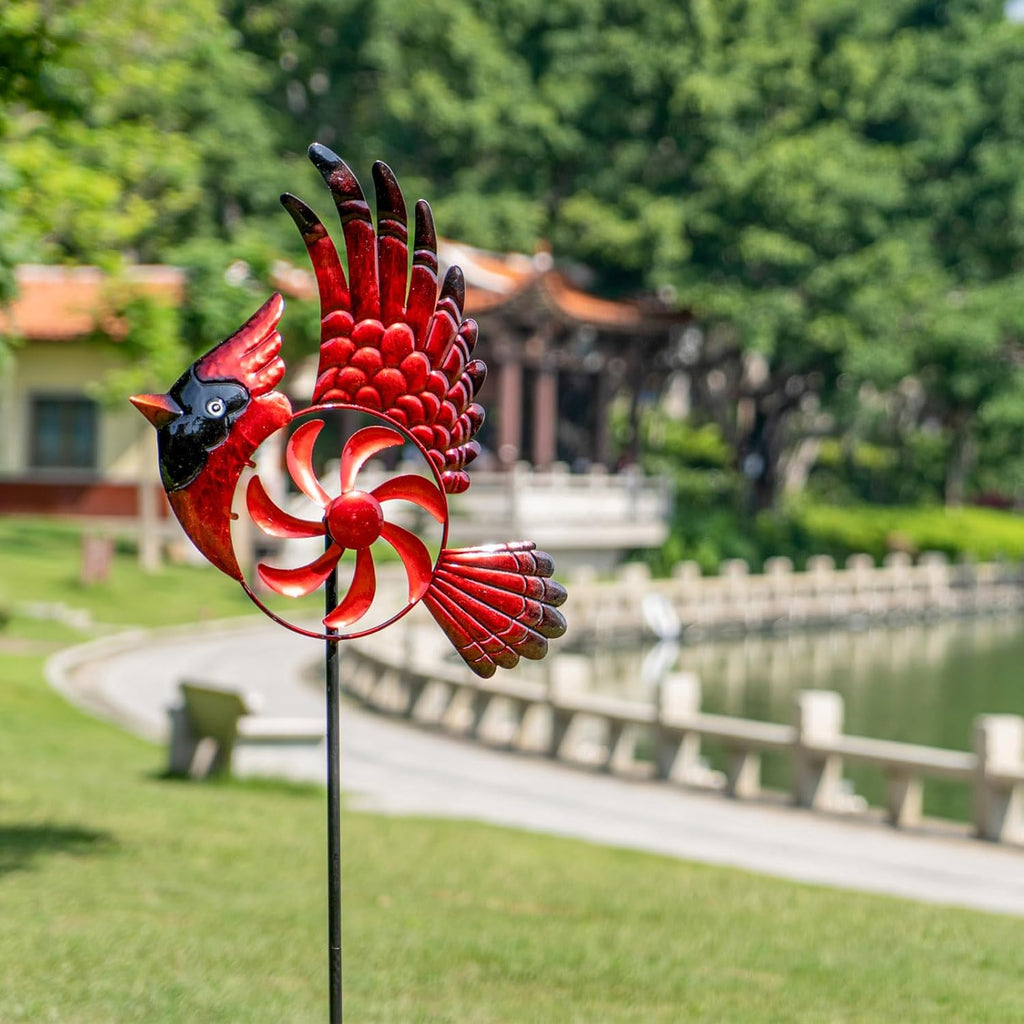 Metal Wind Spinner Outdoor Garden Decoration k7