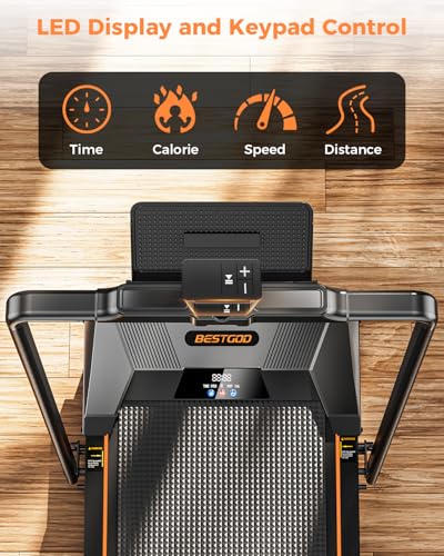 Walking Pad Treadmill, Under Desk Portable 330lbs Capacity 2.5HP 9k