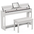 UMOMO 88 Weighted Key Digital Piano with Duet Piano Bench, Beginner Keyboard Piano Full Size Heavy Hammer Weighted Action Electric Piano Keyboard with USB MIDI, Black