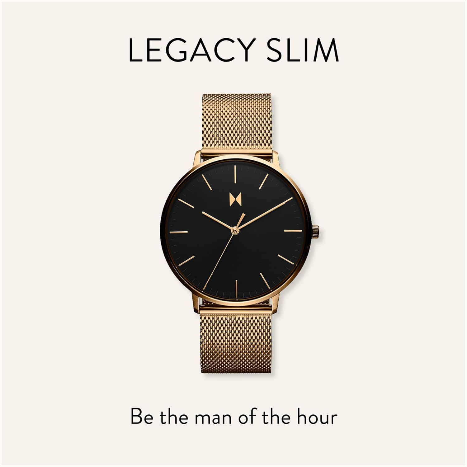 Men's Slim Analog Watch Water Resistant 42mm k7