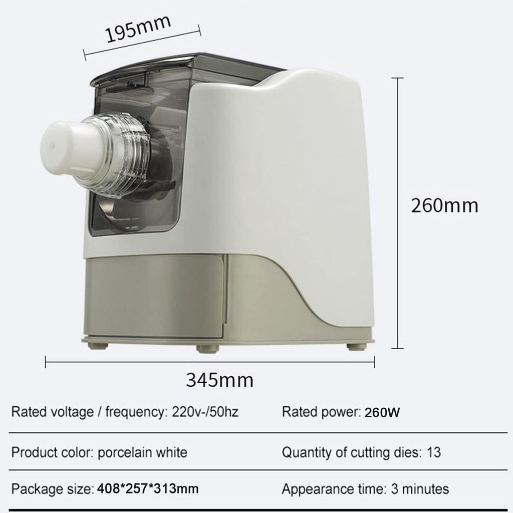 Electric Pasta Maker Machine with 13 Noodle Molds 260W k7