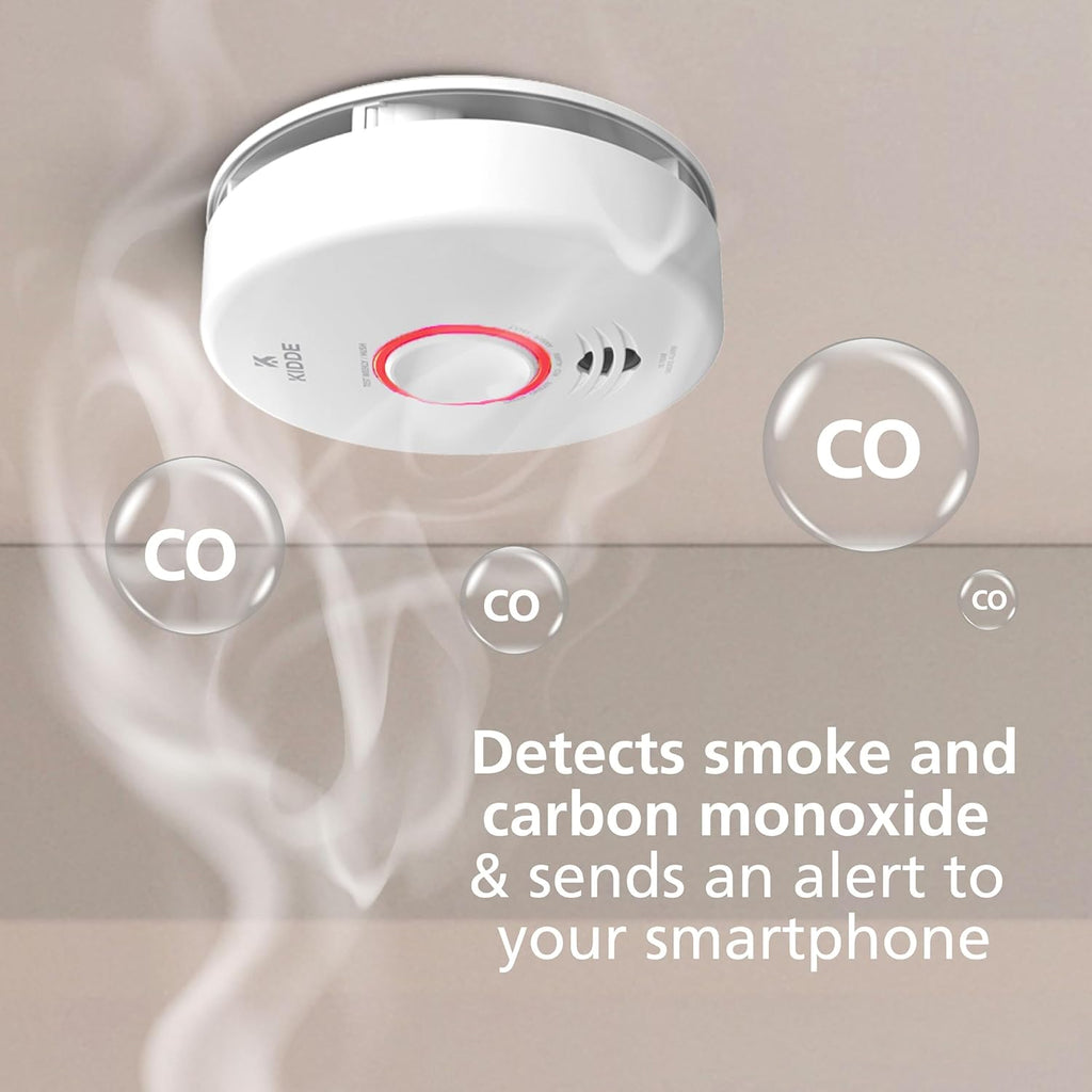 Smoke & CO Detector WiFi Hardwired 2 Pack 7k
