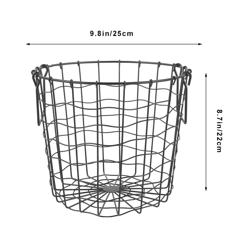 Iron Firewood Storage Basket Outdoor Black K7m