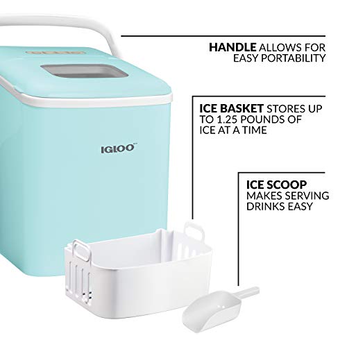 Electric Countertop Ice Maker Machine Portable 33lbs 24h Stainless Steel A7