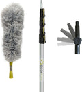 DocaPole Dusting Kit with 6 to 24 ft Telescopic Pole and Microfiber Feather Duster