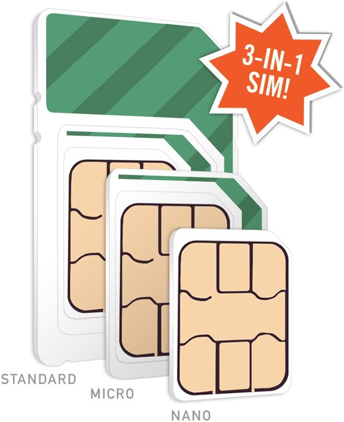 Wireless Plan 10GB 5G 4G LTE SIM Card k7