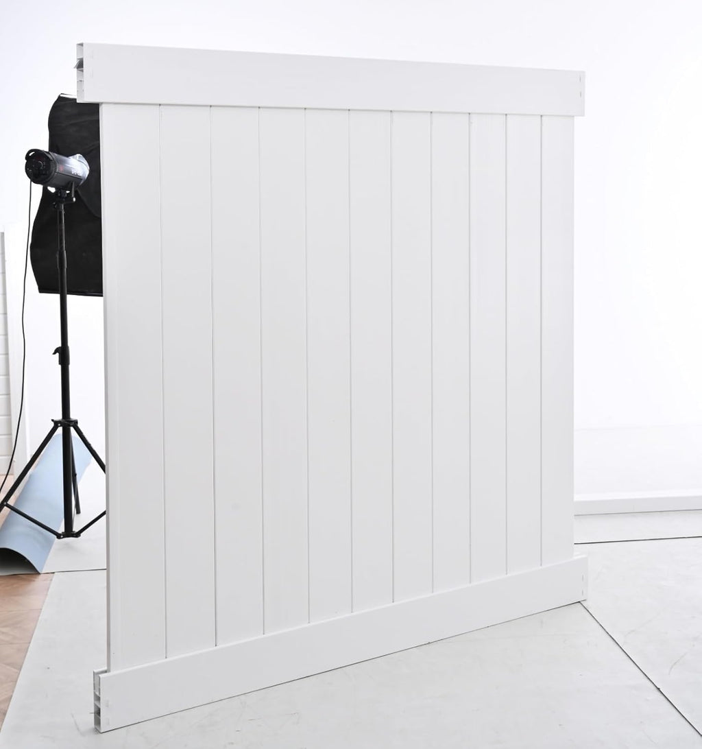 Vinyl Fence Panels 6ft x 6ft, Set of 2 a7