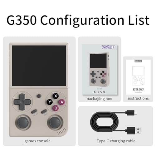 Retro Handheld Game Console 64G 4371 Games 3.5-Inch IPS Screen A7