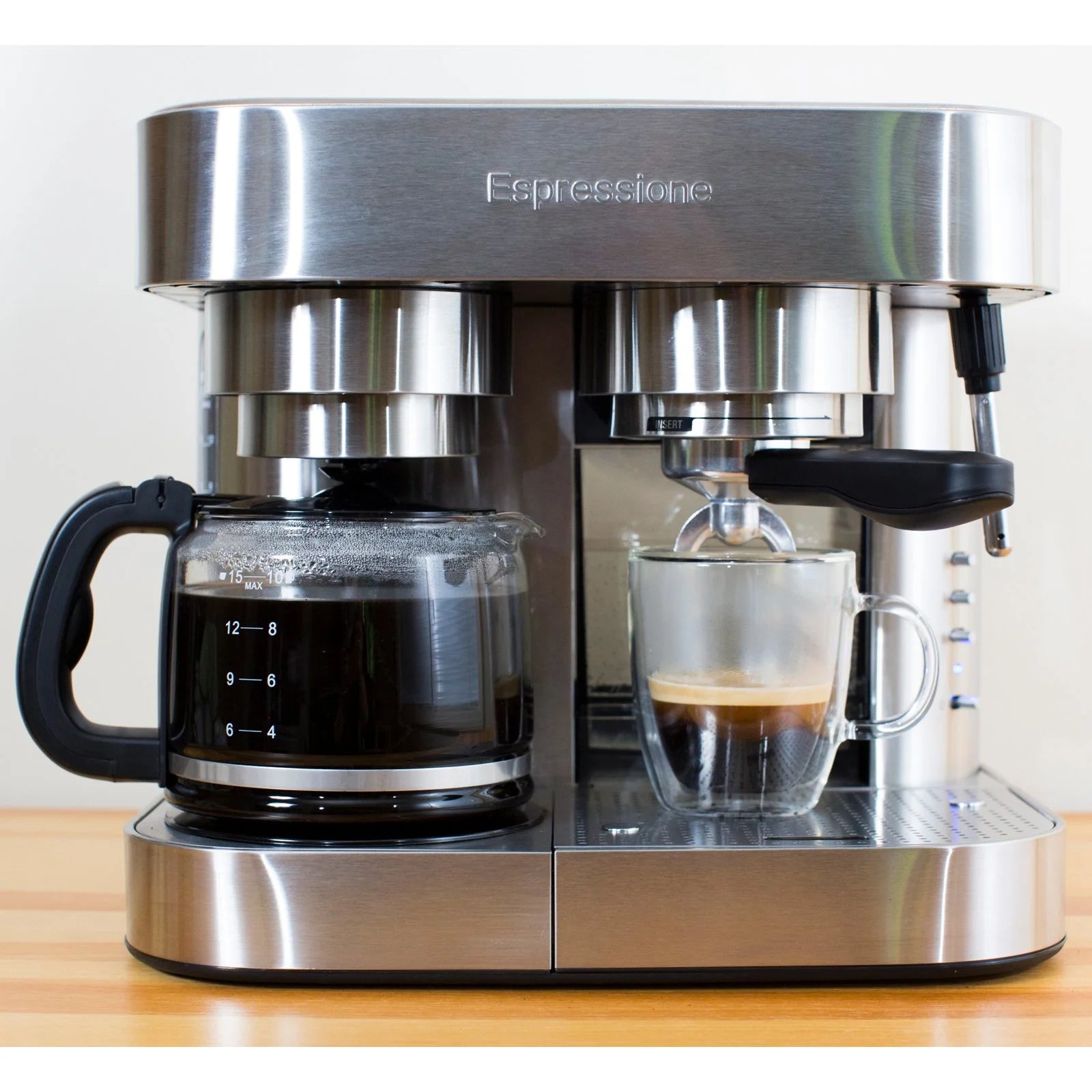 Stainless Steel Espresso & Drip Coffee Maker 7k
