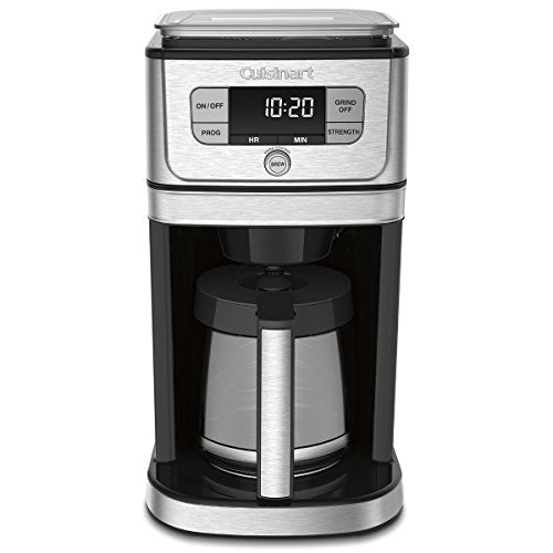 Automatic Burr Grind & Brew Coffee Maker 12-Cup Silver k7