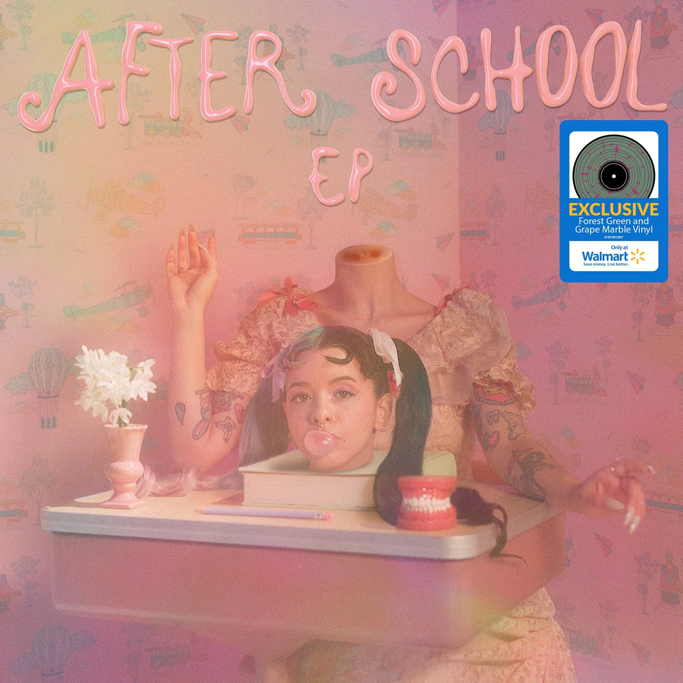 After School EP Forest Green Grape Marble Vinyl Pop LP k7