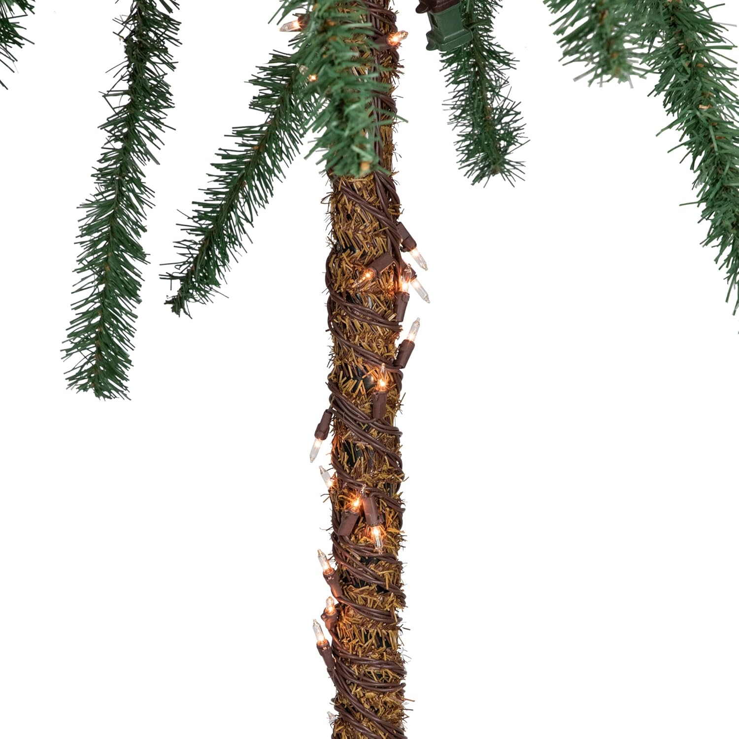 Tropical Outdoor Patio Palm Tree with Clear Lights a7