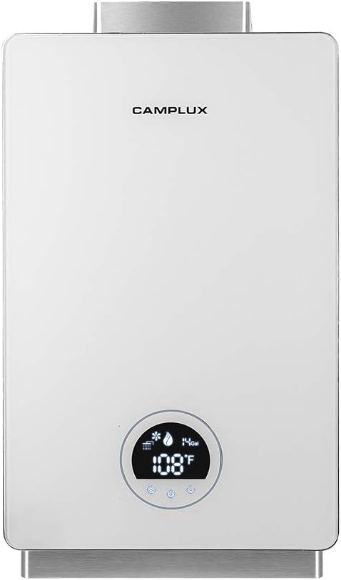 Tankless Propane Water Heater, 3.18 GPM Indoor, Black k7