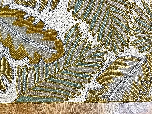 Beaded Table Runner 13x36 Multicolour H7q