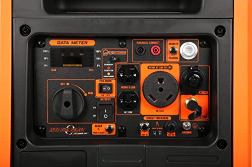 Portable Inverter Generator 6800W Dual Fuel Electric Start A7