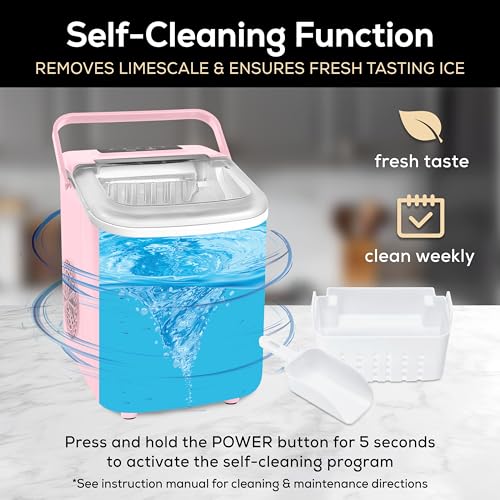 Electric Countertop Ice Maker Machine Portable 33lbs 24h Stainless Steel A7