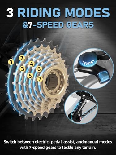 Electric Bike for Adults 1500W 30MPH Fat Tire eBike k7