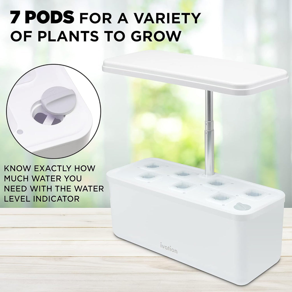 Hydroponics Growing System Kit with LED Grow Light k7