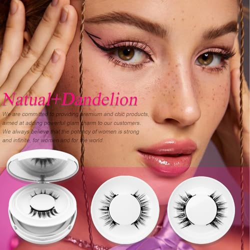 Magnetic Eyelashes with Applicator, Reusable Glue-Free Kit A7