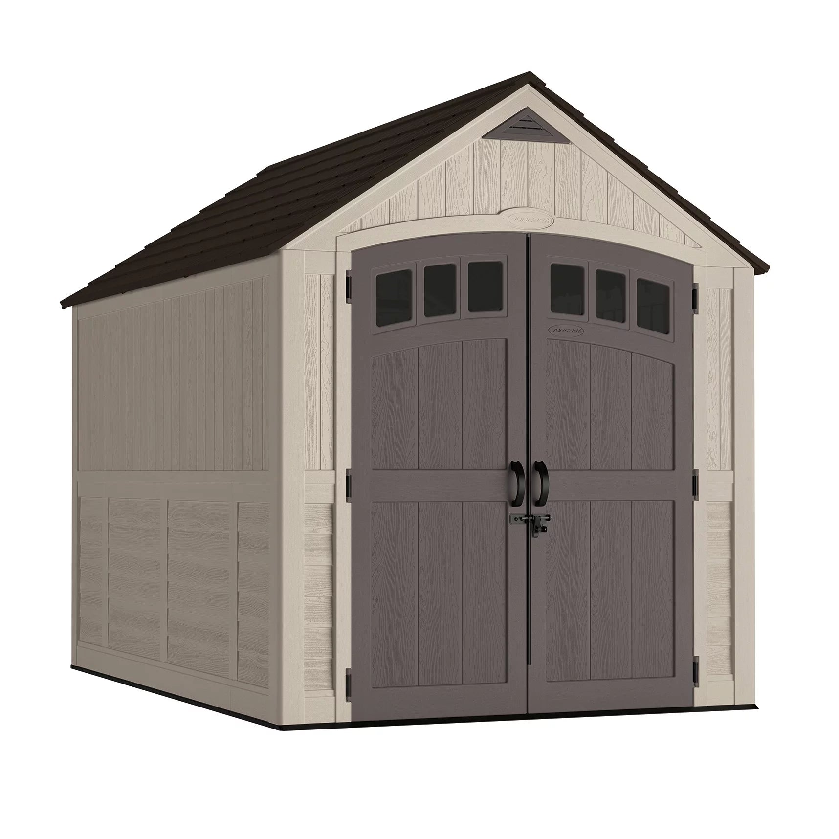 Suncast 481 cu. ft. 7 x 10 Carlisle Outdoor Resin Storage Shed - Curated Treasures Market