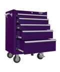Viper Tool Storage 5 Drawer Rolling Cabinet, Purple