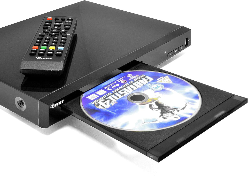 Region Free Blu Ray Player by OREI - Multi Zone 1, 2, 3, 4, 5, 6 Travel Video Player - BluRay Zone A, B, C USB Input, RCA Input - Remote Control - Dual Voltage