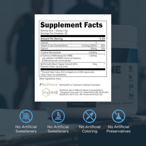Creatine HMB Supplement, Tropical Punch & Unflavored x7