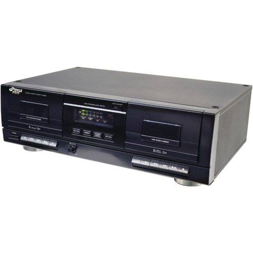 Pyle PT659DU Dual Stereo Cassette Deck w/ Tape USB to MP3 Converter
