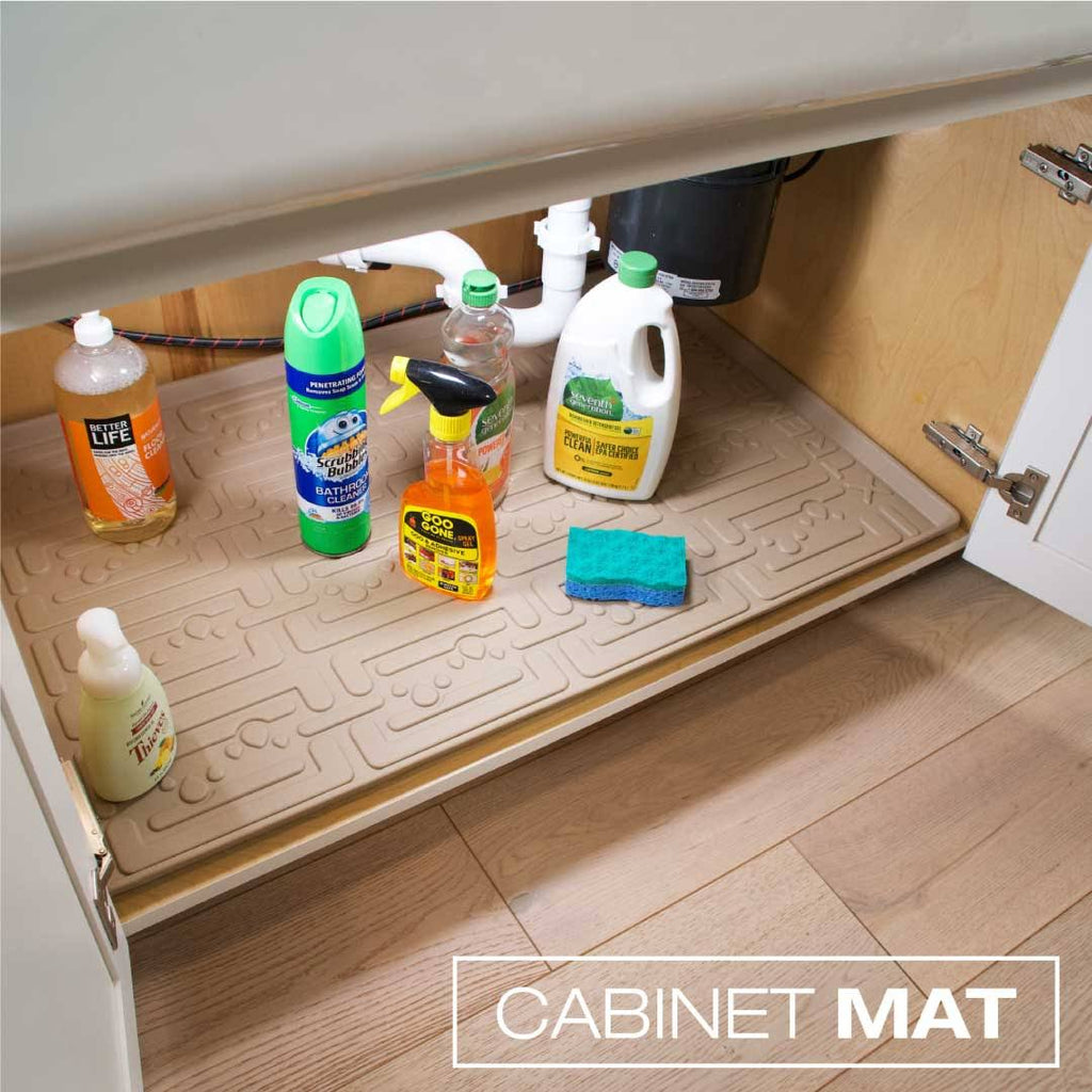 Under Sink Cabinet Mat 37x22 Beige a7