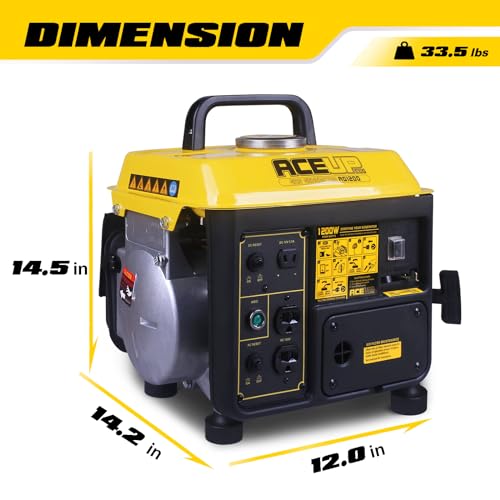 1200W Gas Powered Portable Generator for Camping Home Use A7