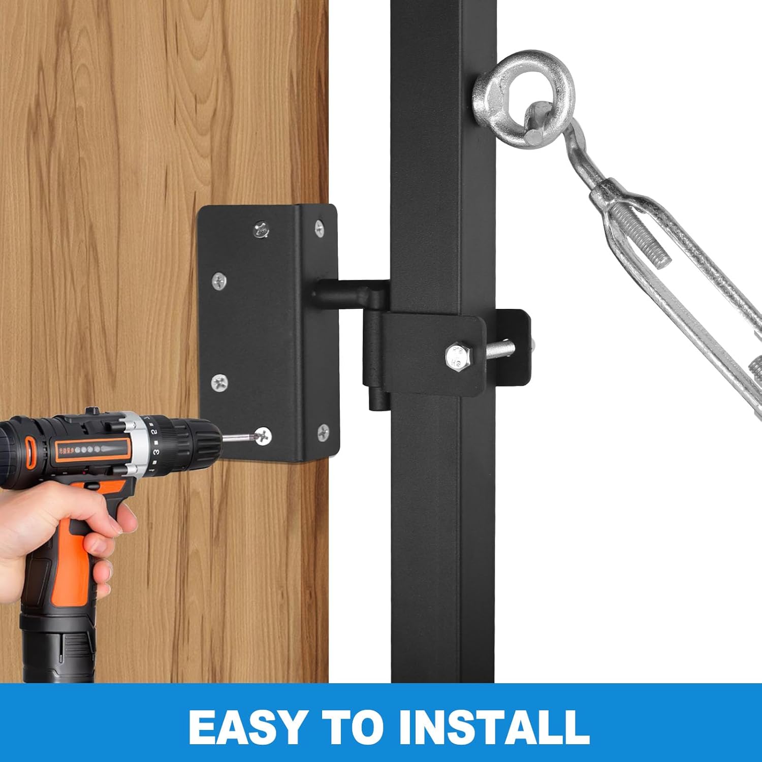 Steel Frame Fence Gate Kit 36-72 in Wide a7