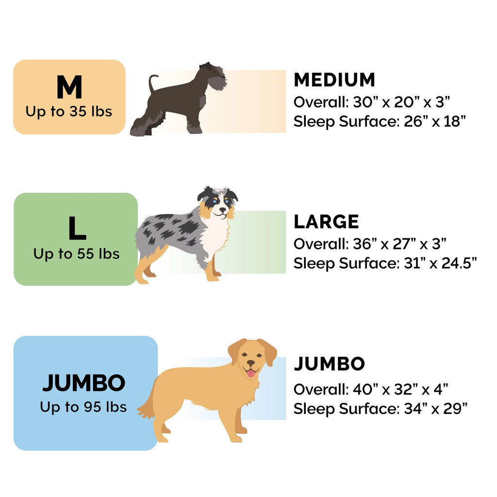 Plush Orthopedic Sofa Pet Bed for Dogs & Cats Dark Gray Jumbo k7