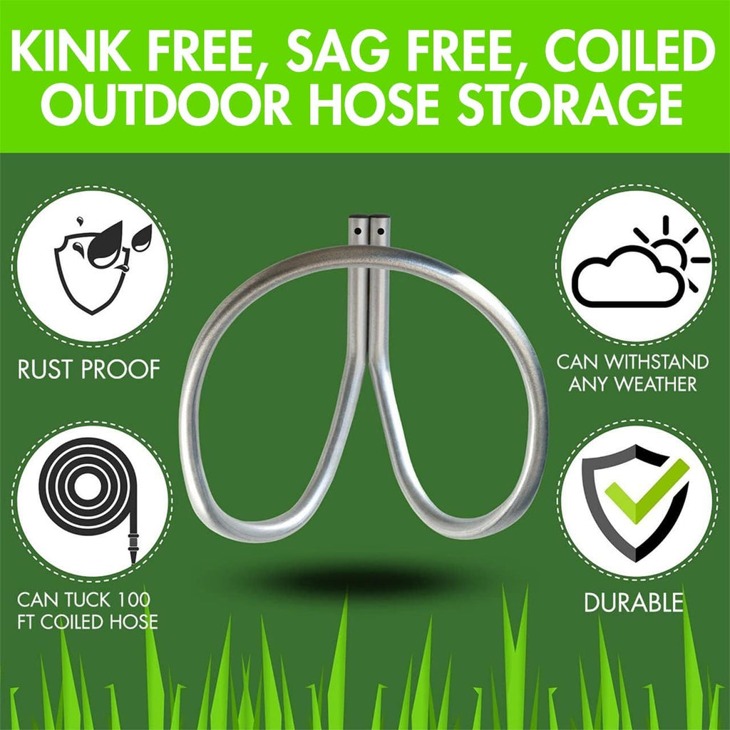 Garden Hose Holder Wall Mounted Rust Proof Heavy Duty a7