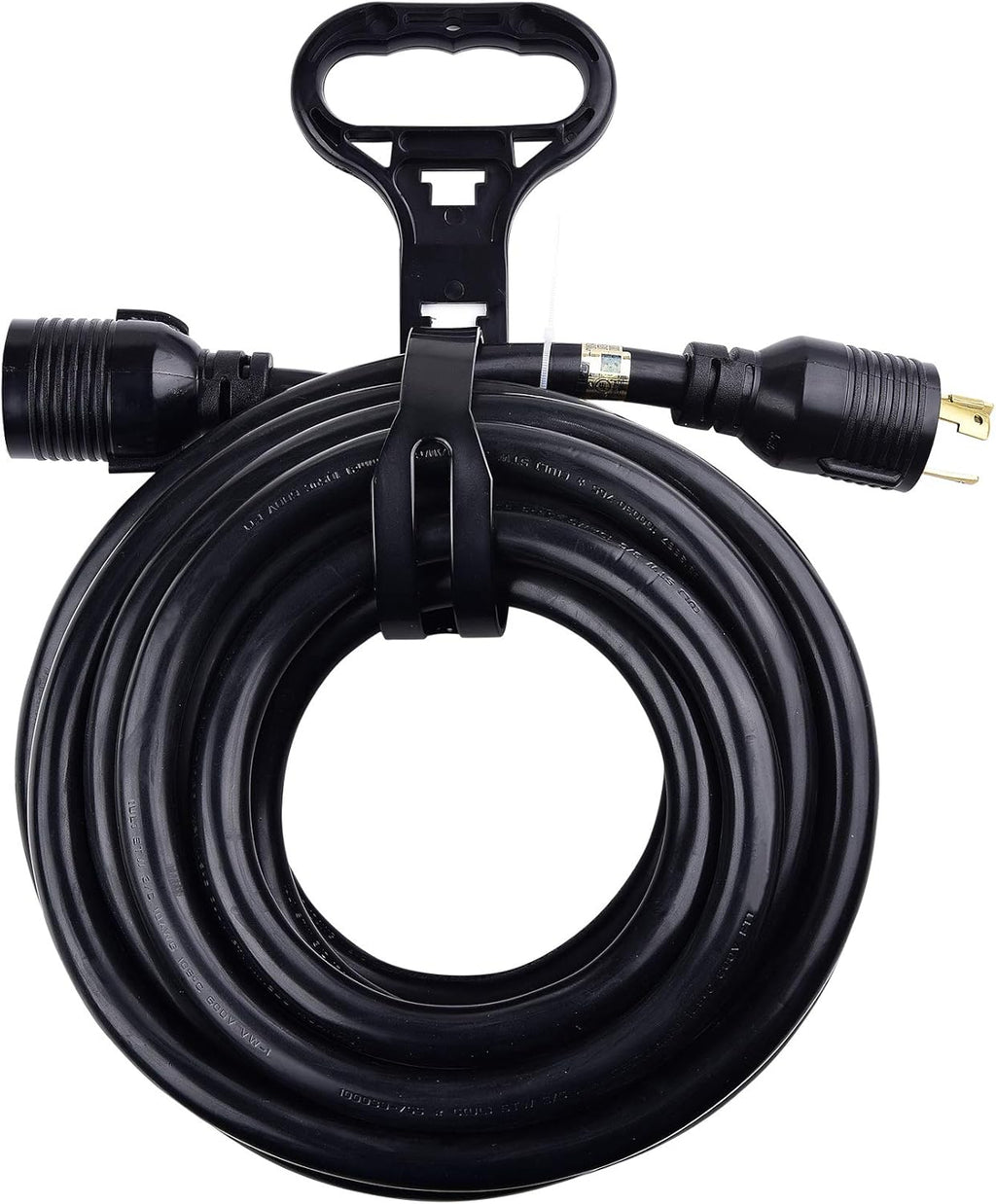 30 Amp Locking Generator Extension Cord 25 ft with Carry Strap k7