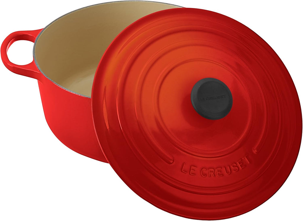 Enameled Cast Iron Round Dutch Oven 7.25 qt f3