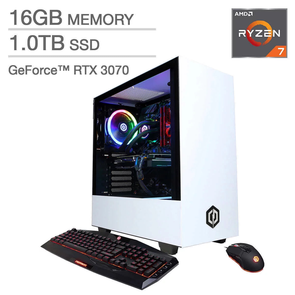 CyberPowerPC Xtreme Gaming Desktop PC Computer SLC9100C RTX 3070 Ryzen 7 16GB RAM 1TB SSD GeForce - Curated Treasures Market