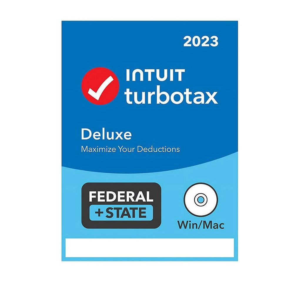 TurboTax Deluxe 2023 Fed + E-file & State (CD)