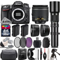 Nikon D7100 DSLR Camera + Nikon 18-55mm Lens + 500mm Telephoto Lens - 32GB Kit - Curated Treasures Market