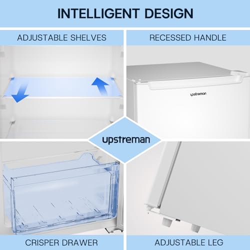 Upright Freezer Convertible Refrigerator, 5 Adjustable Shelves, Garage Ready A7