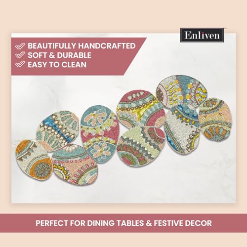 Beaded Table Runner 13x36 inches a7