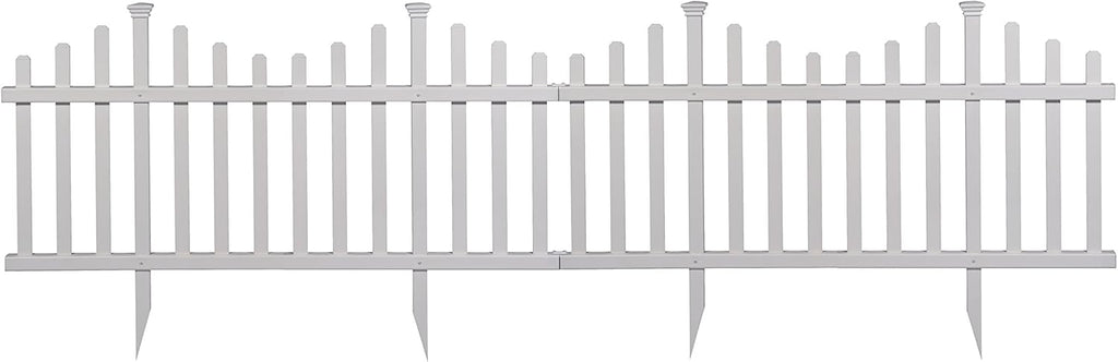 Portable Vinyl Picket Fence Kit 2 Panels a7