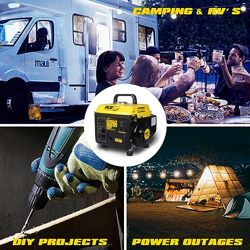1200W Gas Powered Portable Generator for Camping Home Use A7