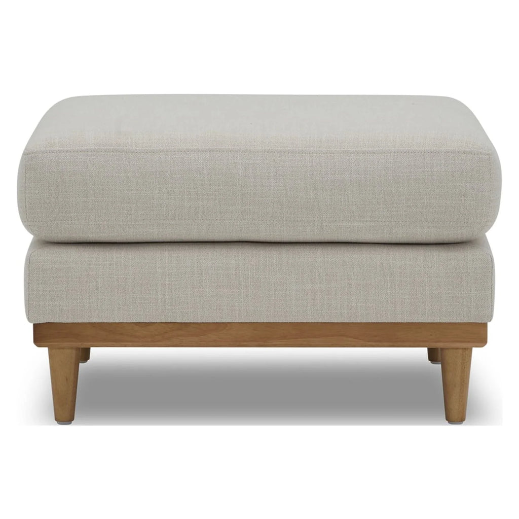 Wood Frame Ottoman Light Honey Finish 7k