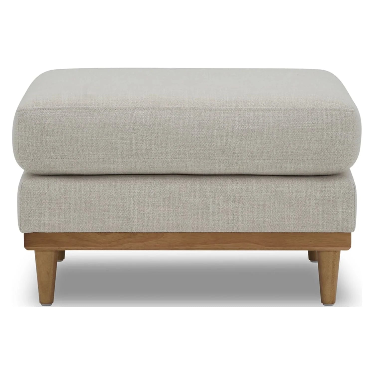 Wood Frame Ottoman Light Honey Finish 7k