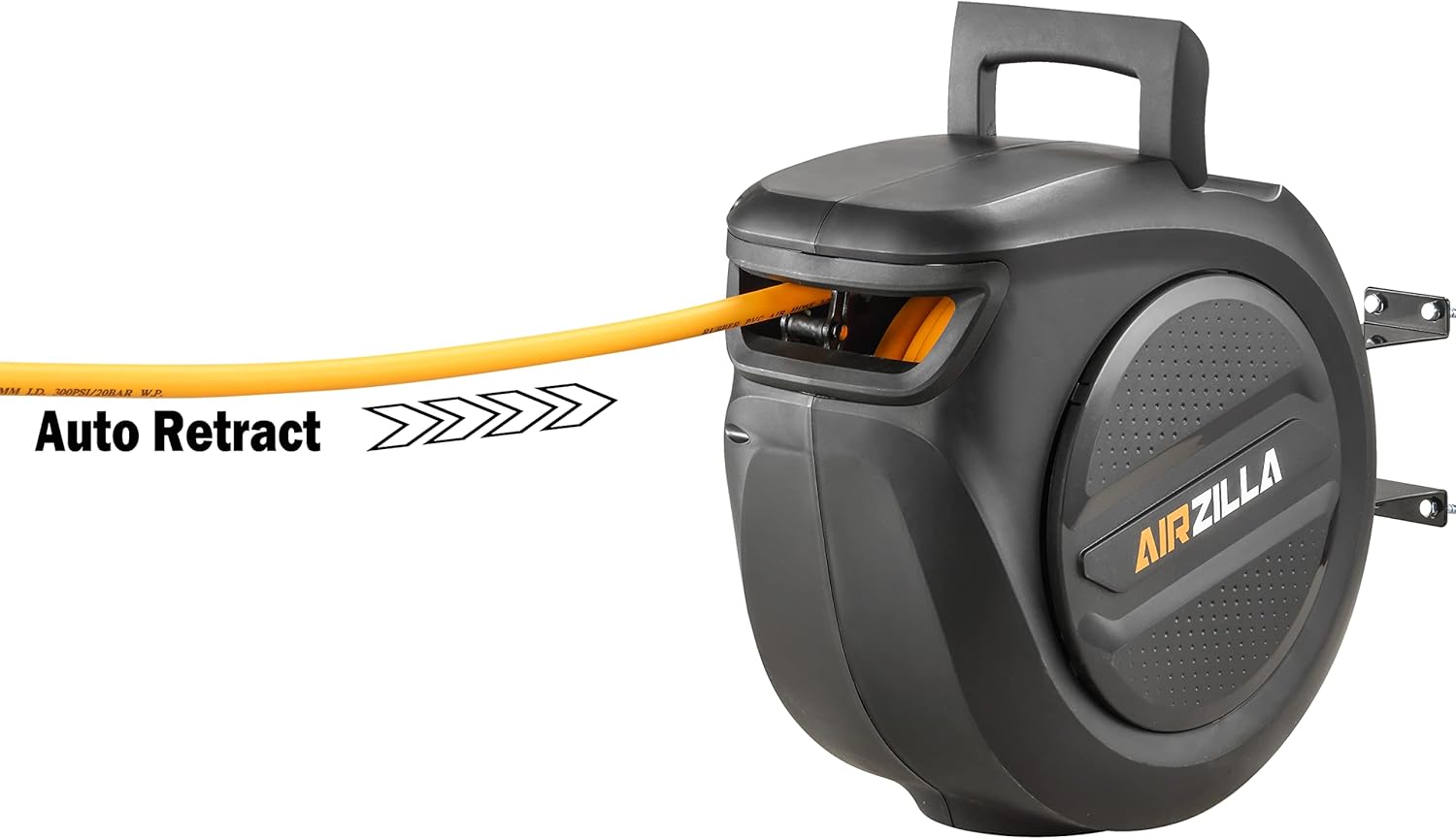 Retractable Air Hose Reel 50ft Hybrid 300PSI k7
